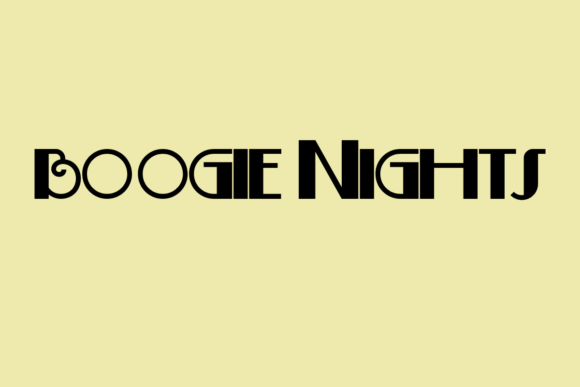 Boogie Nights: A Retro Font with Modern Versatility