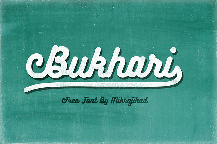 Bukhari Script: A Bold Monoline Typeface for Modern Design