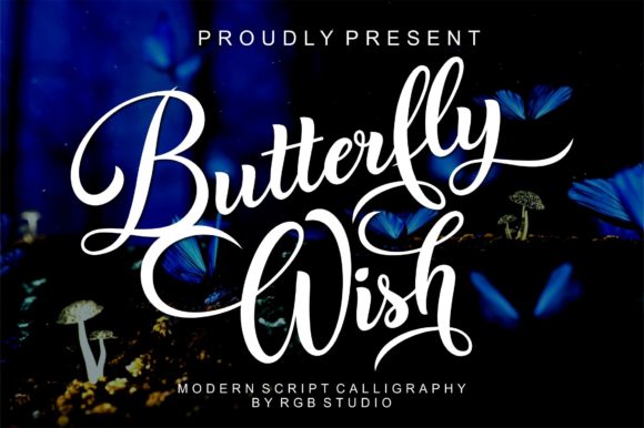 Butterfly Wish: A Graceful Script Font for Elegant Designs