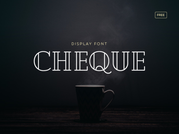 Cheque: A Striking Display Font for Bold Designs