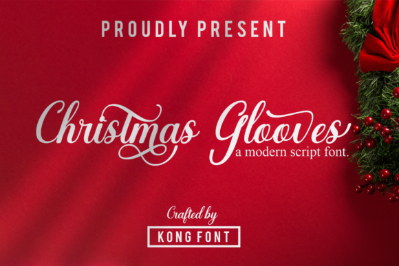 Christmas Glooves: A Modern Script Font for Festive Design