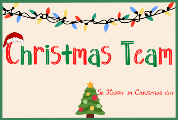 Christmas Team: A Handwritten Font for Every Project