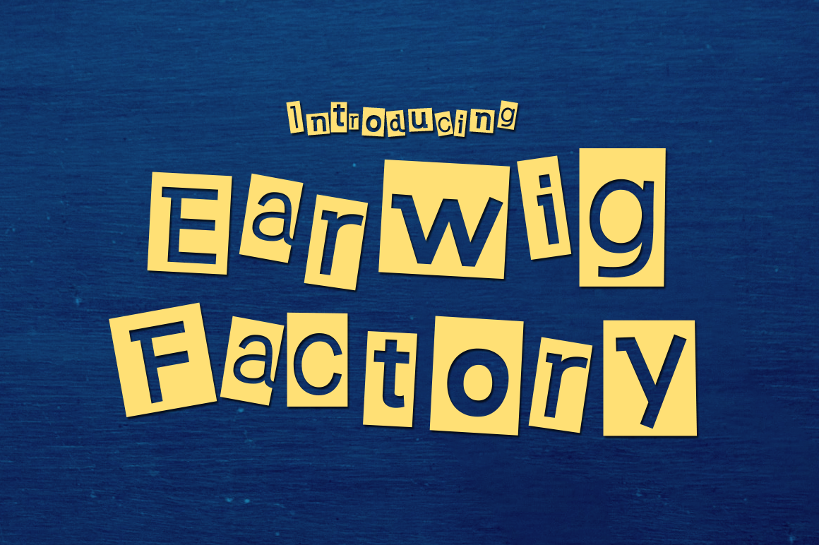 Discover Earwig Factory: A Funky Free Display Font