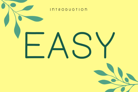 Discover Easy: The Clean Display Font for Modern Design