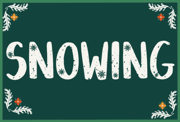 Discover the Charming Snowing Font for Your Designs