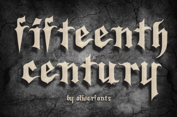 Fifteenth Century Font: A Bold Blackletter Typeface