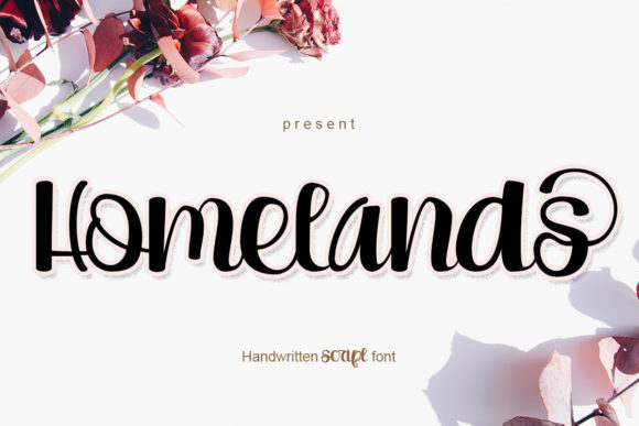 Homelands: A Sweet Calligraphy Typeface for Elegant Designs