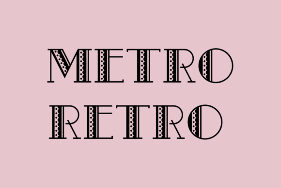 Metro Retro: A Fun and Cute Decorative Typeface