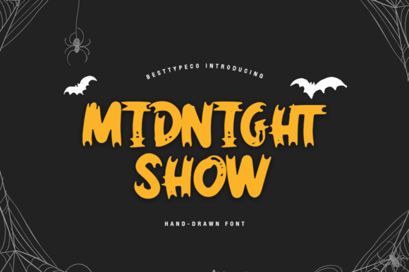 Midnight Show: A Bold Handwritten Font for Standout Designs