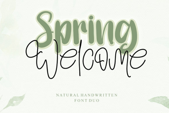 Spring Welcome: A Charming Script Font for Elegant Designs