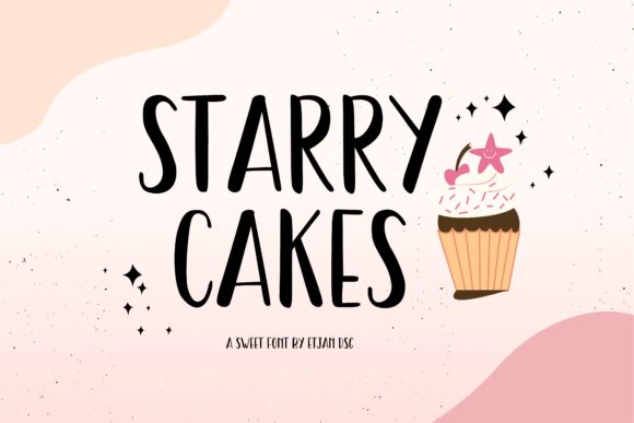 Starry Cakes: A Whimsical Script Font for Creative Designs