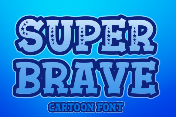 Super Brave: A Bold Display Font for Playful Projects