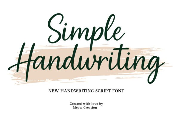 The Art of Simple Handwriting: A Modern Typeface for Authentic Design
