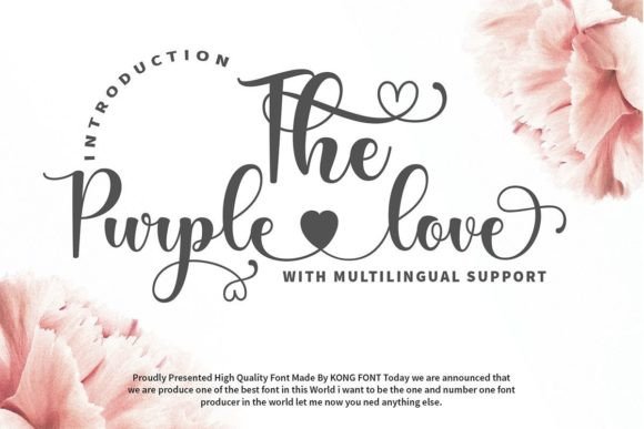 The Purple Love: A Playful Handwritten Font for Creatives