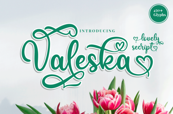 Valeska: A Calligraphy Typeface for Elegant Design
